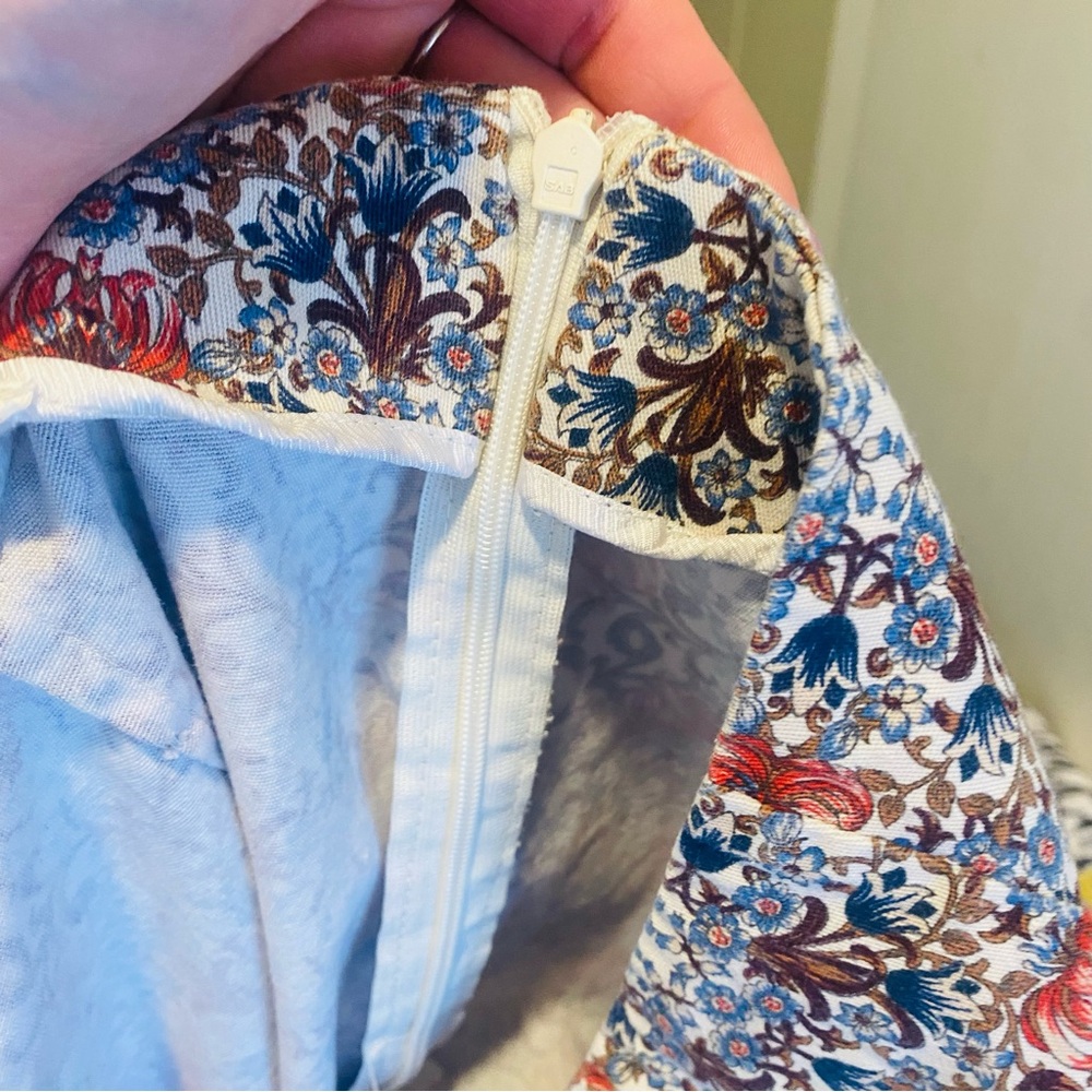 Zara Basic Printed Wallpaper Floral Pattern Dress… - image 5